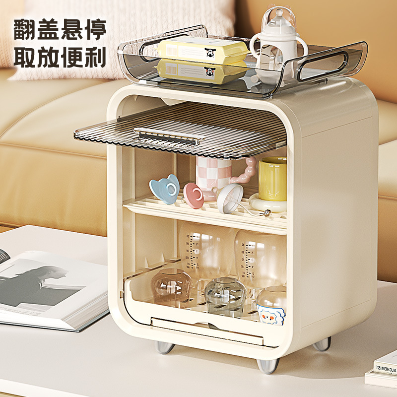 宝宝奶瓶杯架辅食工具置物架杯子收纳架可沥水防尘厨房碗具置...