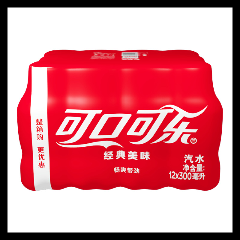 可口可乐正品整箱300mlx6瓶无糖可乐小瓶装迷你芬达饮...